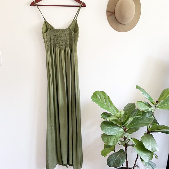 Maxi dress from Italy, green S/M - Picture 2 of 5
